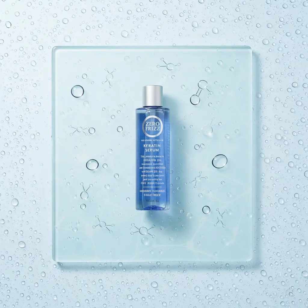 Zero Frizz Keratin Serum for frizz control and shine